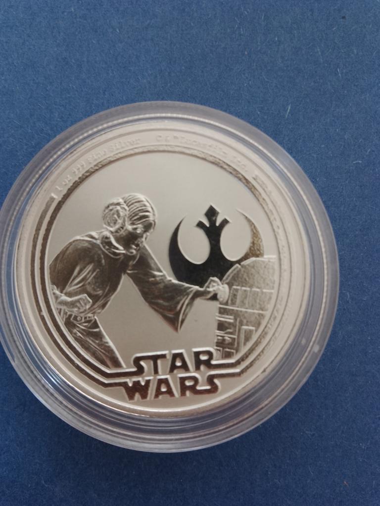 Star Wars princes Leia 2015 1 oz zilver, Postzegels en Munten, Ophalen of Verzenden, Zilver