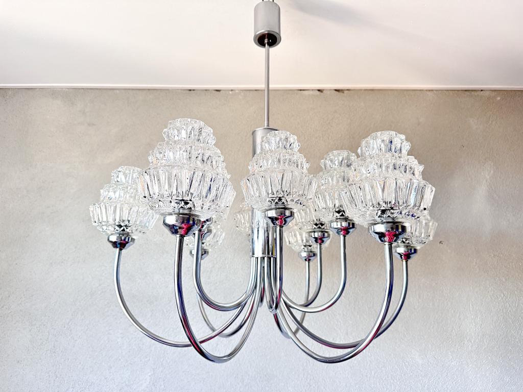 Vintage grote Kaiser Leuchten lamp, Niet ingevuld, Gebruikt, Mid century, Niet ingevuld