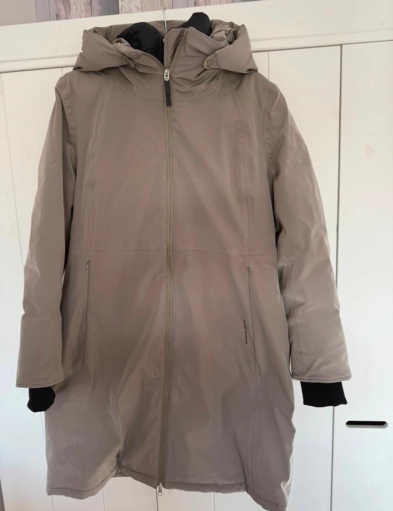 Giacomo rainwear jas XL taupe, Ophalen of Verzenden, Zo goed als nieuw, Maat 46/48 (XL) of groter, Beige