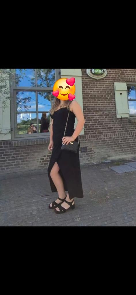 Gala jurk, Galajurk, Verzenden, Zwart, Zo goed als nieuw