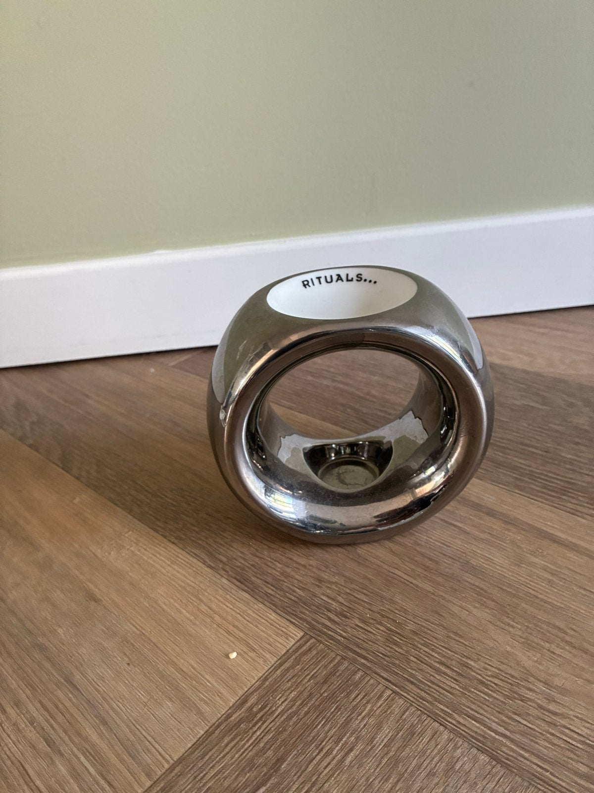 Rituals geurbrander/oliebrander, Ophalen, Zo goed als nieuw, Zilver, Modern