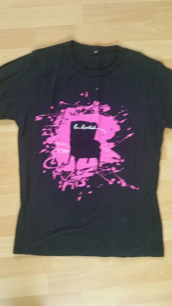 T-SHIRT PAUL MCCARTNEY PARIJS 2007 ZELDZAAM THE BEATLES, Maat 38/40 (M), Zwart, Nieuw, Ophalen of Verzenden