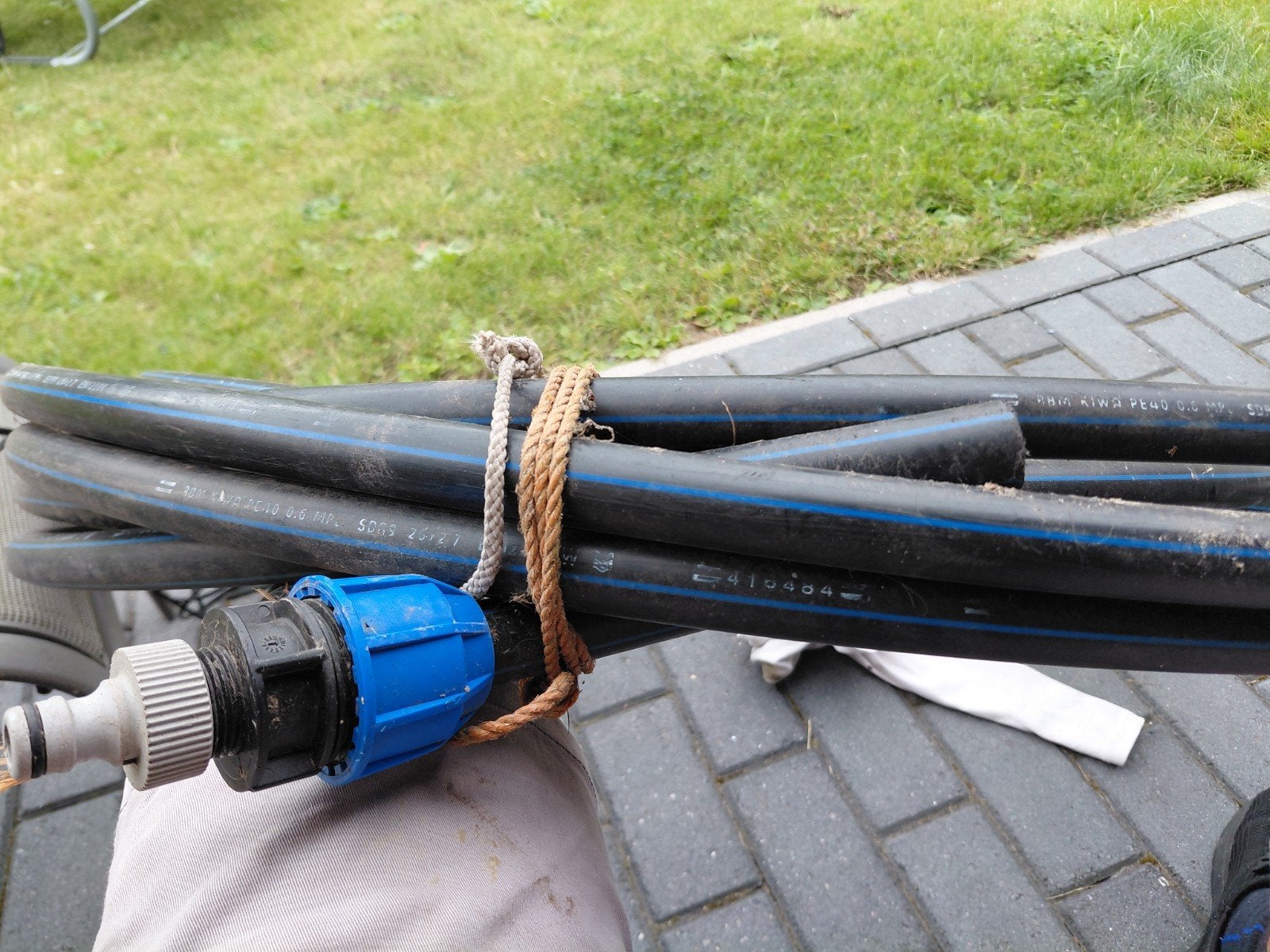 RBM KIWA PE40 0.6 MPa SDR9 25x2.7 EN12201 W buis, Ophalen, Overige materialen, Gebruikt, 6 meter of meer