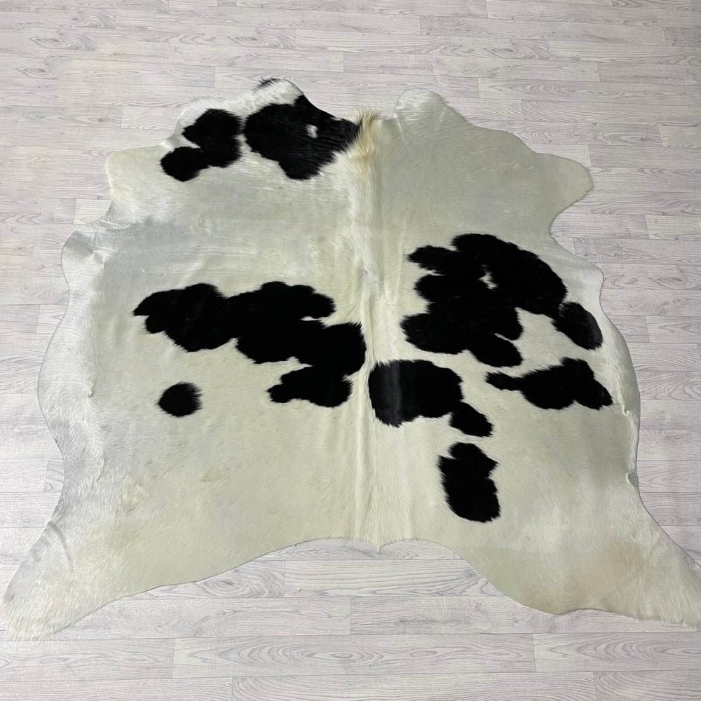 Koeienhuid zwart creme 185x205cm B-keus | Lederstore, Landelijk, modern, Scandinavisch, industrieel, Nieuw, 200 cm of meer, 150 tot 200 cm