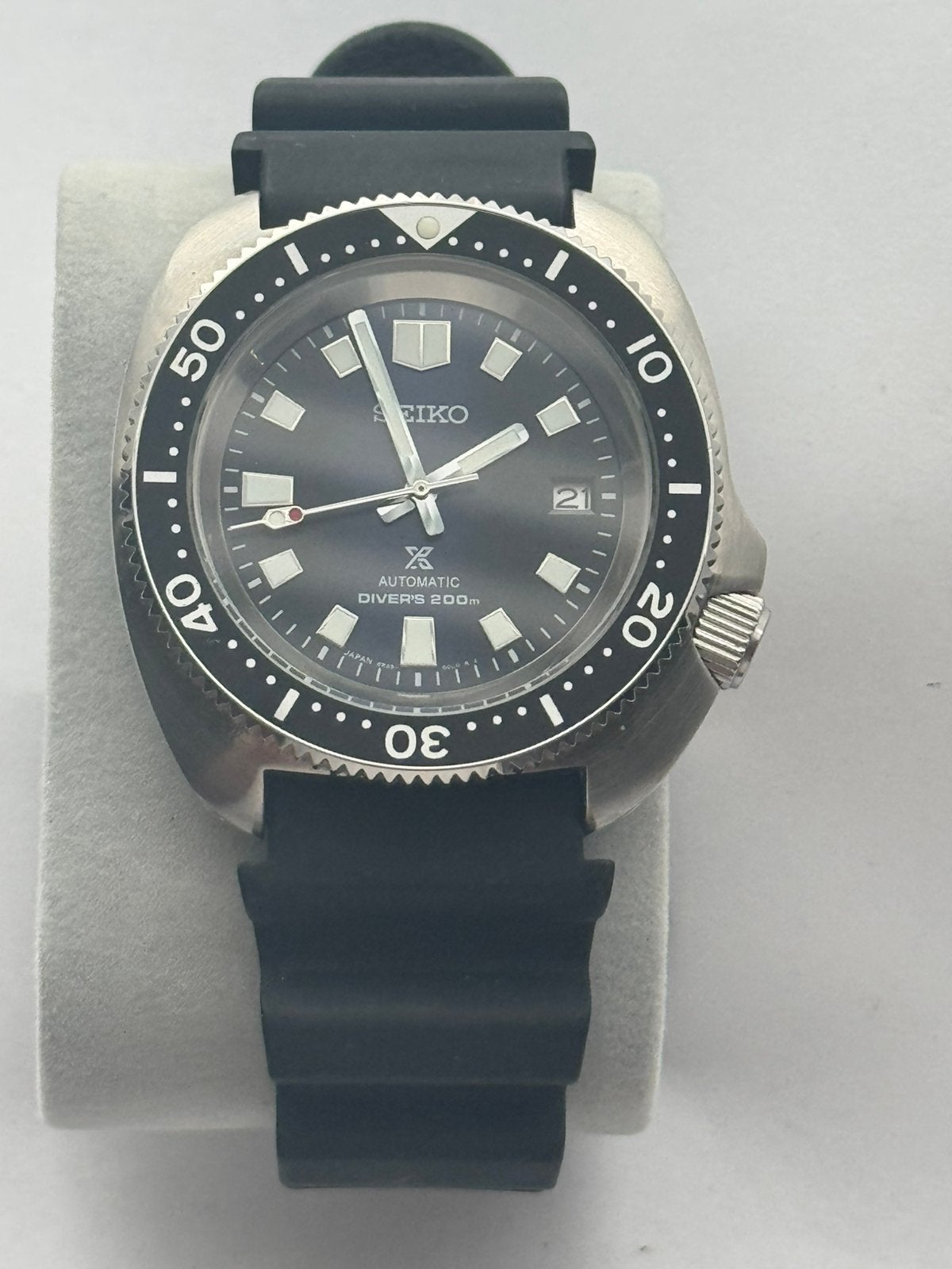 Seiko Prospex Automatic Diver200M–6R35-01Y0–Bijna Nieuwstaat, Polshorloge, Ophalen of Verzenden, Zo goed als nieuw, Zilver