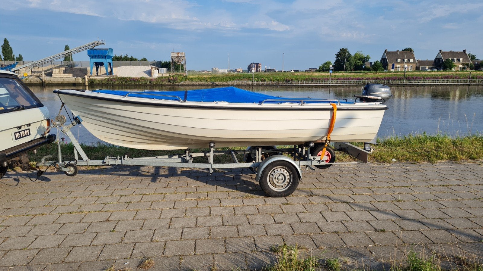 HR 4.70m motorboot en trailer, Ophalen, Overige merken, Gebruikt, Tot 10 pk