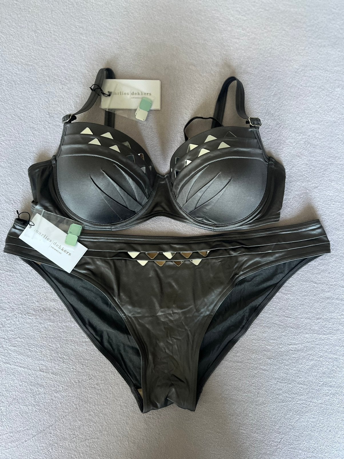 Bikini Marlies Dekkers, Kleding | Dames, Badmode en Zwemkleding, Verzenden, Zo goed als nieuw, Grijs, Bikini