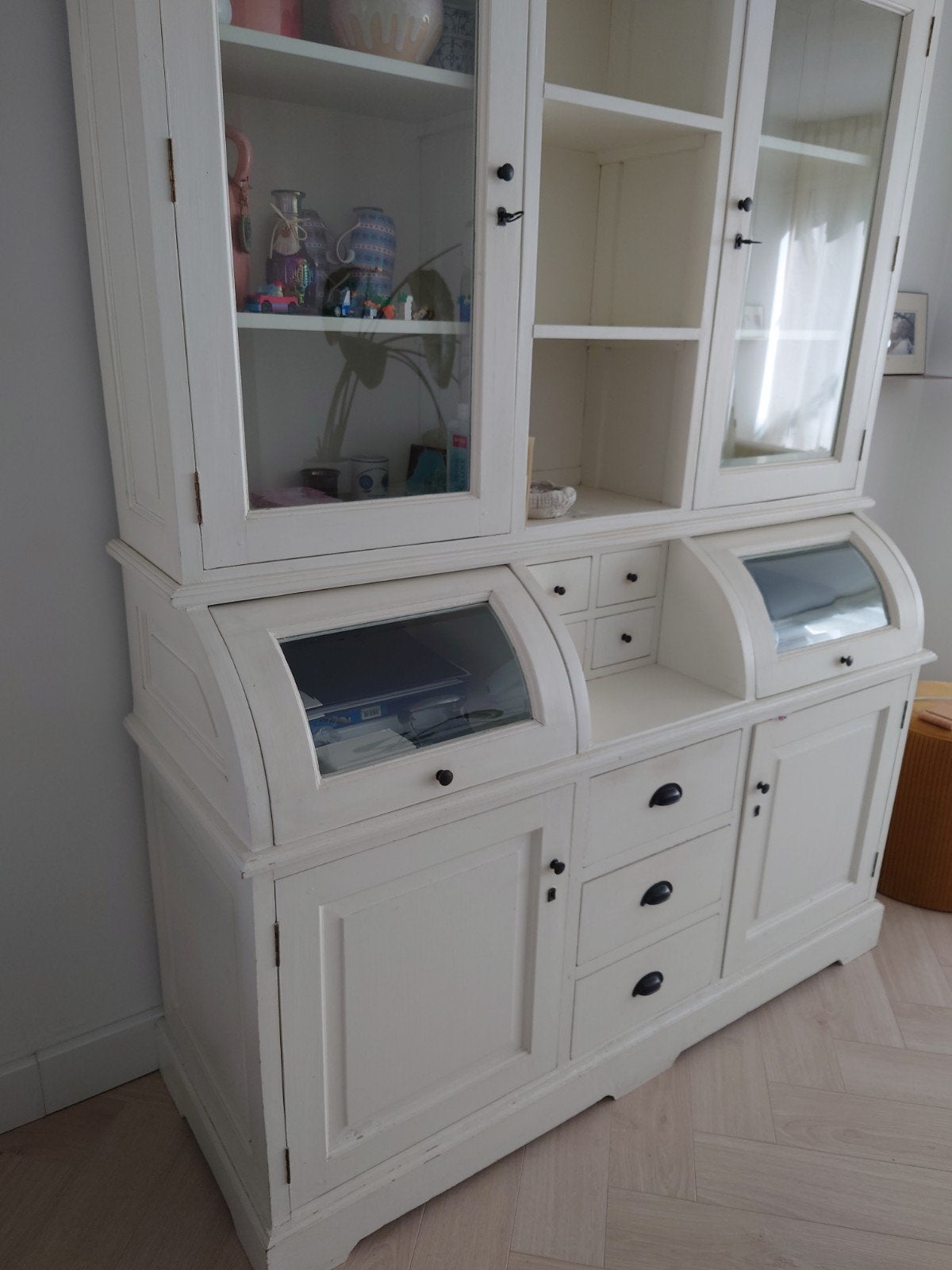 Grutterskast creme wit Bastiaan Buffetkast Loods5, Ophalen, Gebruikt, Landelijk, 25 tot 50 cm