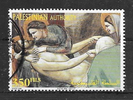 Palestina 2000 Pasen, Postzegels en Munten, Postzegels | Azië, Verzenden, Gestempeld, Midden-Oosten