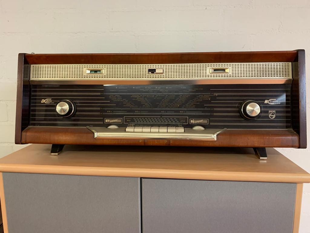 Vintage Philips Buizenradio BX490A - Jaren '50 Design, Ophalen, Zo goed als nieuw, Radio