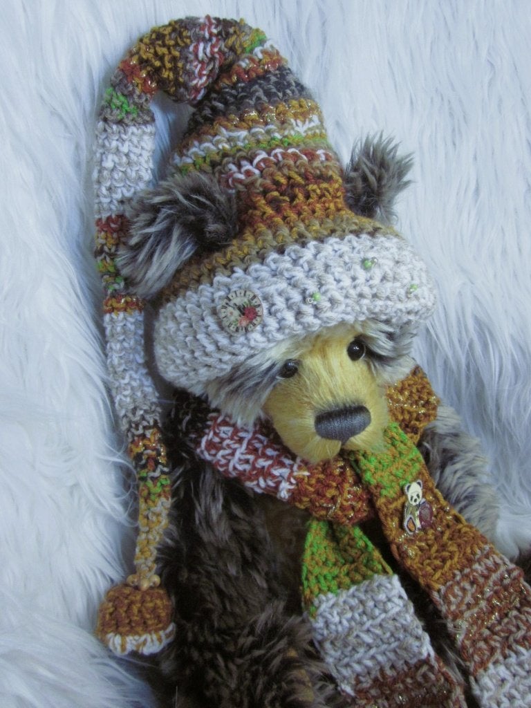 Muts en sjaal set voor Charlie Bears Steiff beren maat 53cm, Verzenden, Nieuw, Overige typen, Overige merken