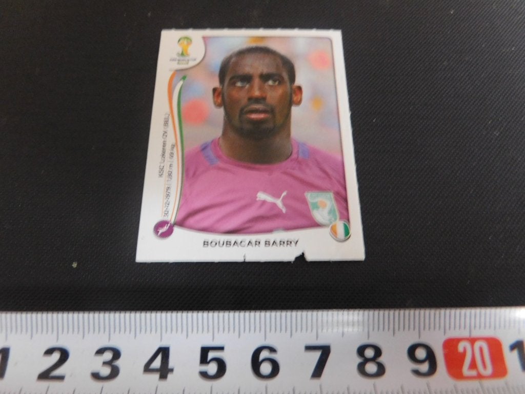 sticker panini voetbal WK 2014 #224 boubacar barry, Ophalen of Verzenden, Zo goed als nieuw
