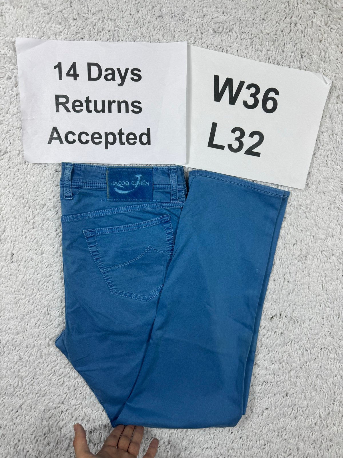 Jacob Cohën Bard J688 Chino Regular Slim Blauw W36 L32 3289, Kleding | Heren, W36 - W38 (confectie 52/54), G, G, Blauw