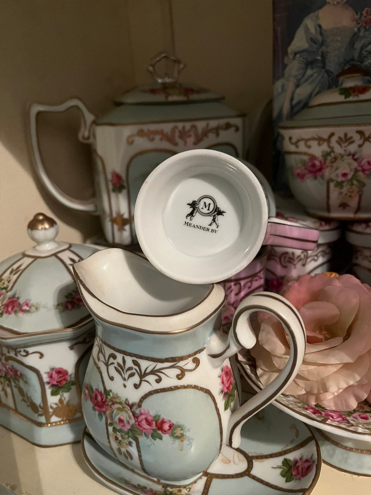 26 delig servies met zes ontbijtbordjes, Ophalen of Verzenden