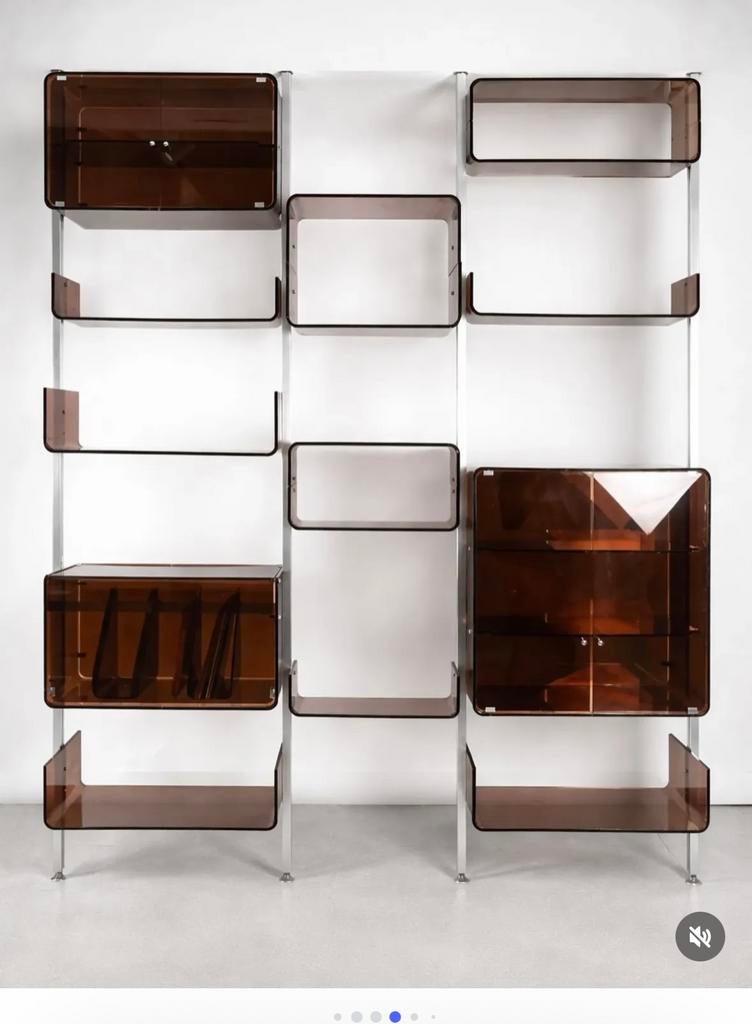 GEZOCHT 4 staanders unit Michel Ducaroy voor Roche Bobois, Ophalen of Verzenden, Zo goed als nieuw, Minder dan 150 cm, Minder dan 100 cm