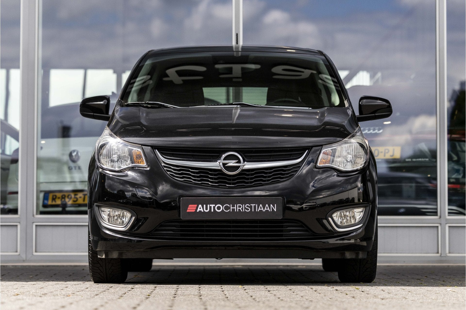 Opel KARL 1.0 ecoFLEX Innovation | Stuurver. | Parkeersens., Gebruikt, Leder en Stof, Zwart, Origineel Nederlands