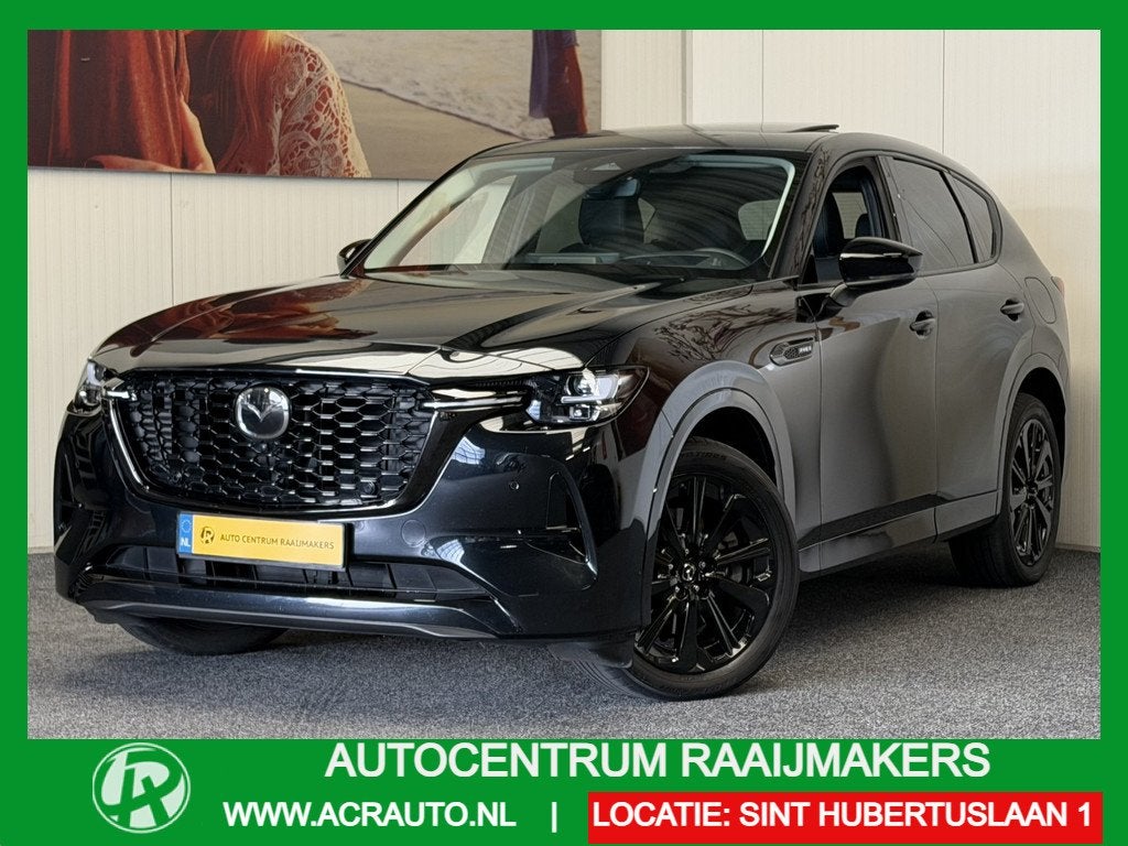 Mazda CX-60 2.5 e- HOMURA SKYACTIV PHEV EXCLUSIVE-LINE HEAD-, Auto's, Mazda, Automaat, Gebruikt, Zwart, 4 cilinders