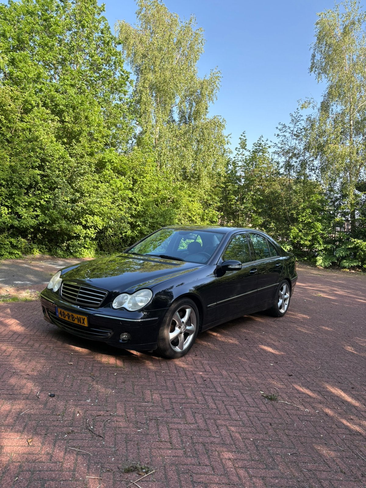 Mercedes-Benz C-Klasse 1.8 C230 Kompr Sedan AUT 2005 Zwart, Auto's, Automaat, Achterwielaandrijving, 1796 cc, Zwart