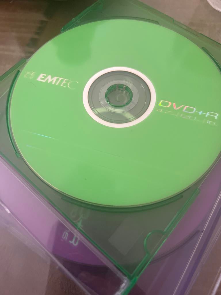 EMTEC DVD+R Schijven - Diverse Kleuren (6 stuks), Ophalen of Verzenden, Zo goed als nieuw, Dvd