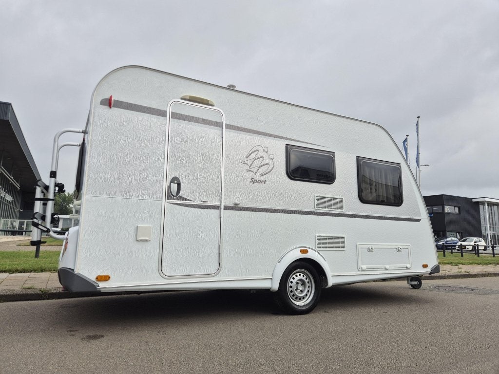 Knaus Sport 420 QD, Caravans en Kamperen, Bedrijf, Treinzit, 750 - 1000 kg, Ringverwarming