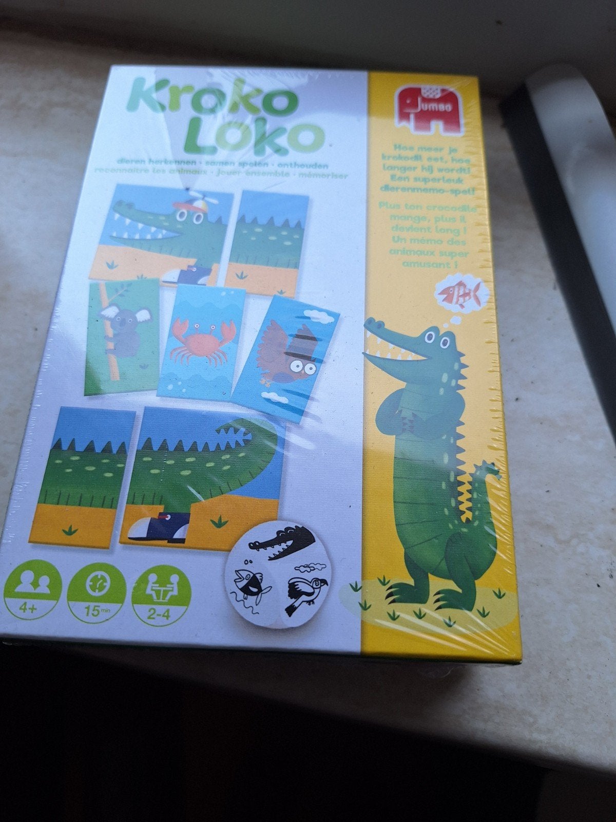 Kroko Loko Jumbo Dieren Memo Spel - Nieuw in verpakking, Een of twee spelers, Ophalen, Nieuw, Jumbo
