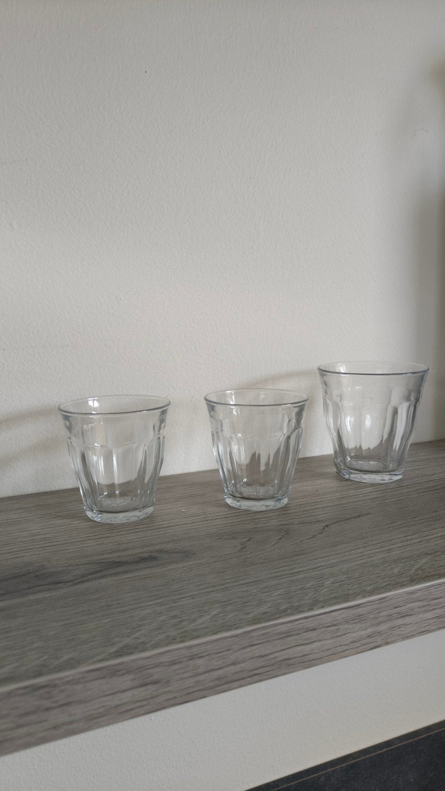 Duralex Picardie glazen set - 3 stuks, Ophalen of Verzenden, Overige merken, Glas, Overige typen
