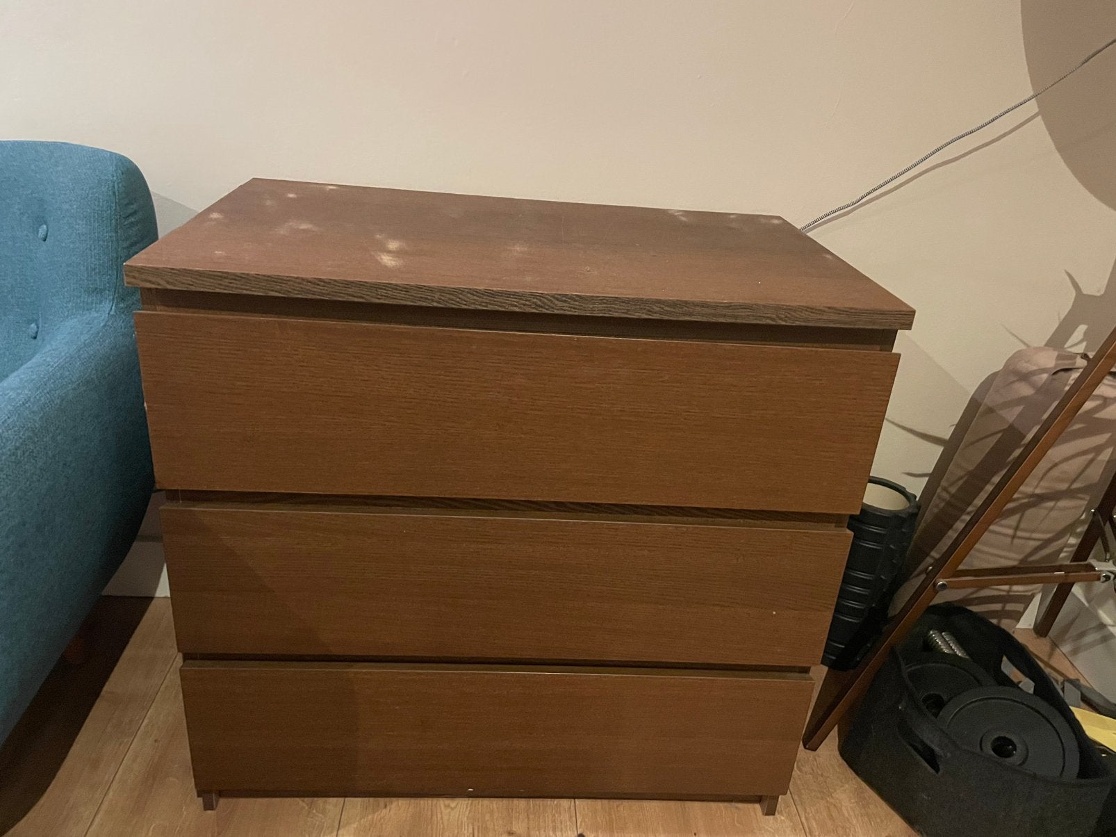 Ikea Malm 3 lades, Ophalen, Gebruikt, 100 tot 150 cm, 50 tot 100 cm