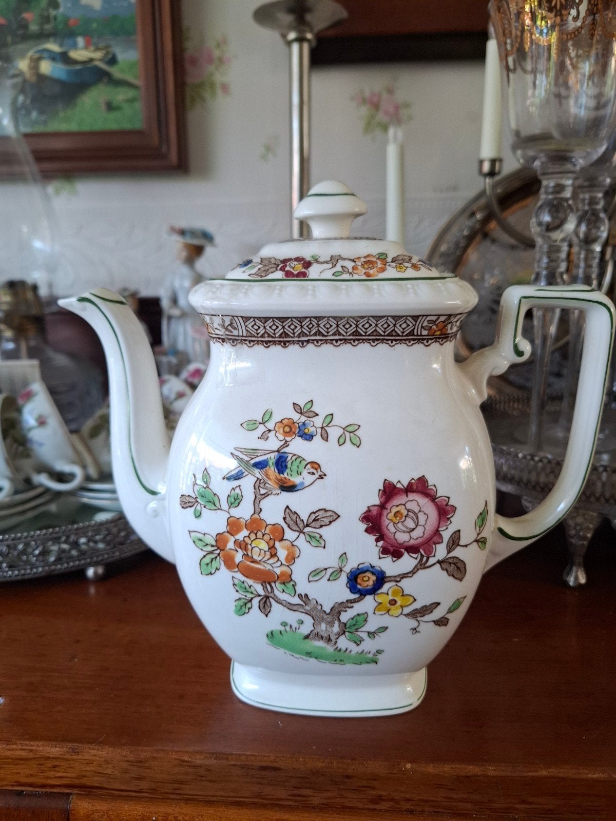 Vintage Villeroy & Boch Nanking theepot, Antiek en Kunst, Antiek | Porselein, Ophalen of Verzenden