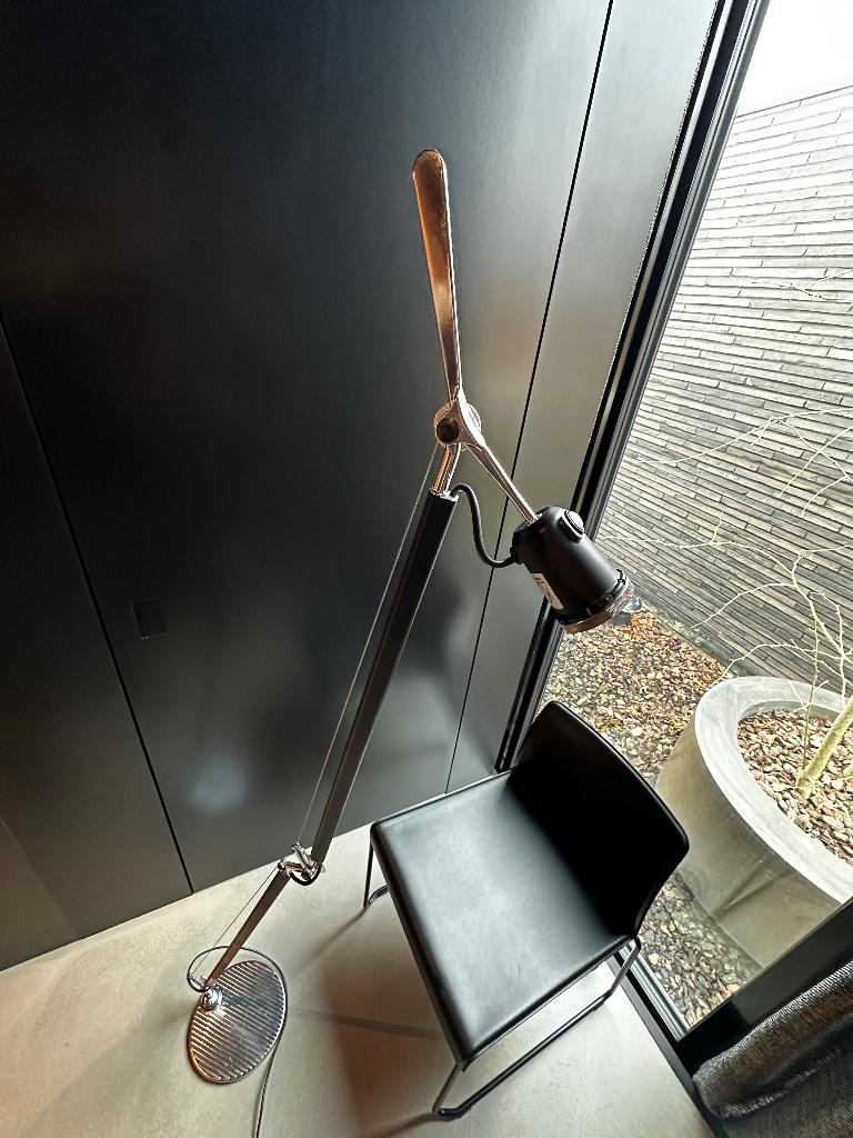 Artemide Tolomeo Basculante vloerlamp lamp zwart, Ophalen, Zo goed als nieuw, High-end Furniture, 150 tot 200 cm