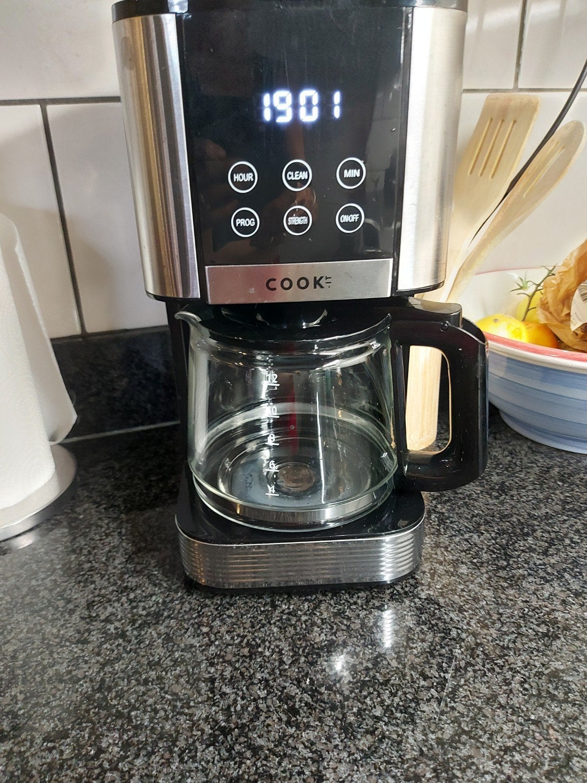 Cook koffiezetapparaat, Ophalen, Koffiemachine