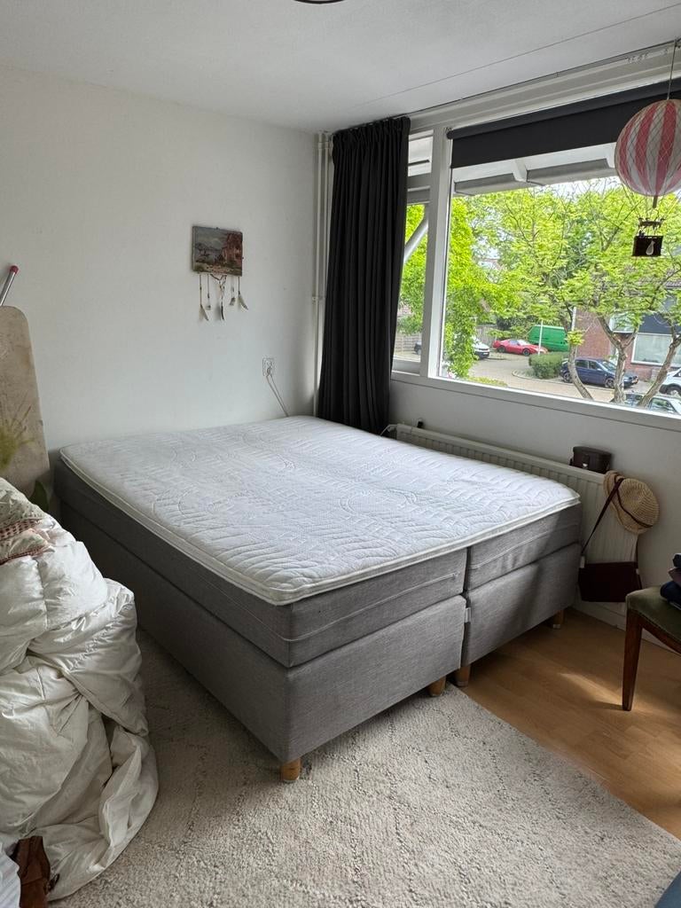 Mooie Boxspring 160cm, Ophalen, Gebruikt, Tweepersoons, 200 cm