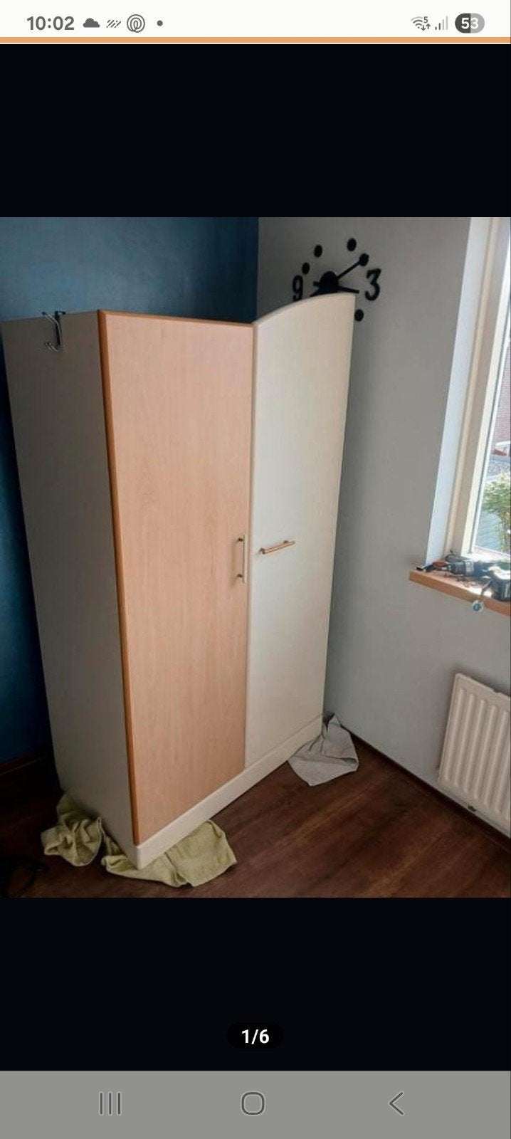 Vroomshoop kinderkledingkast, Huis en Inrichting, Ophalen, Zo goed als nieuw, 50 tot 75 cm, 150 tot 200 cm