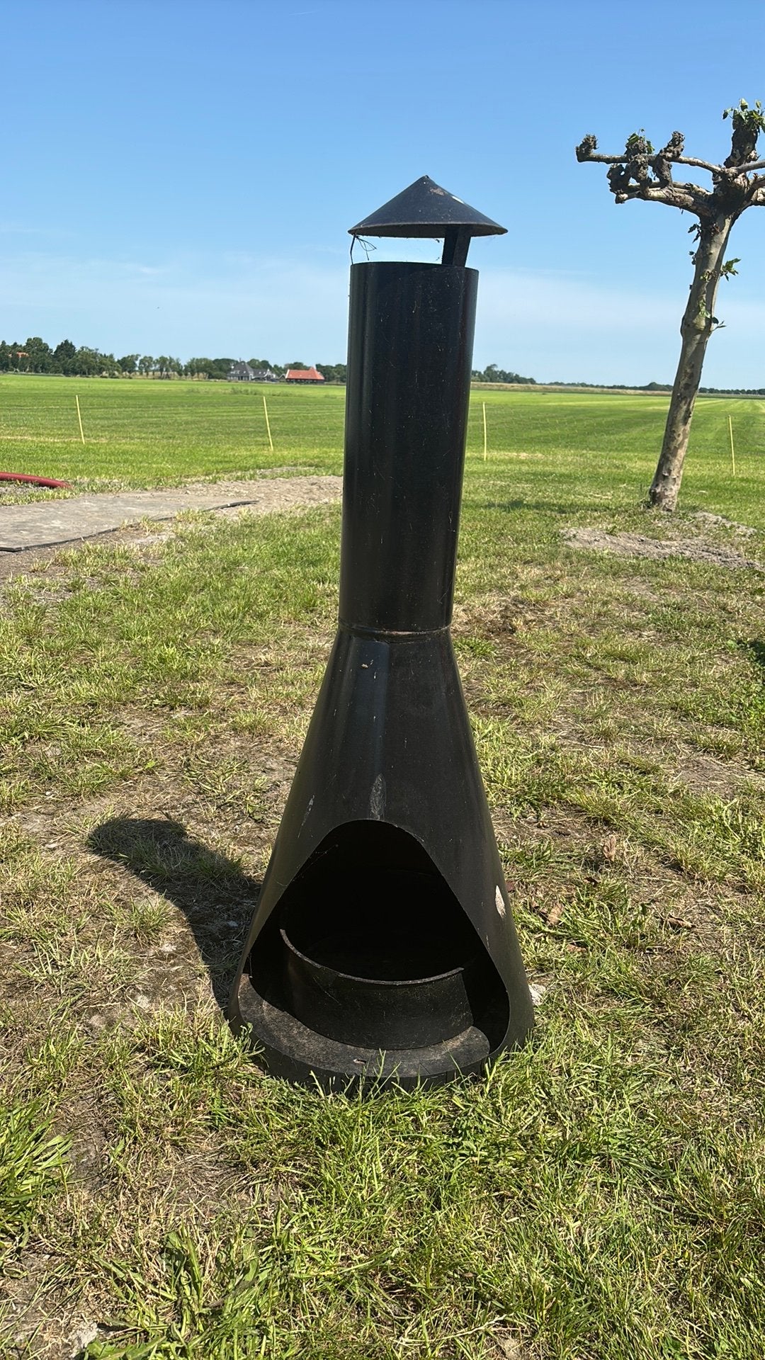 Tuinhaard / tuinkachel, Ophalen