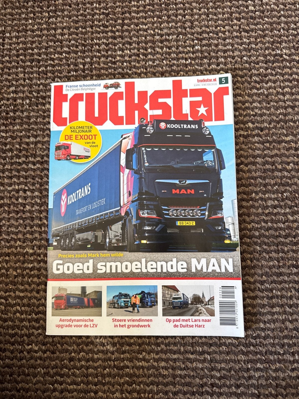Truckstar Magazine - Goed smoelende MAN, Boeken, Tijdschriften en Kranten, Ophalen of Verzenden, Zo goed als nieuw, Overige typen