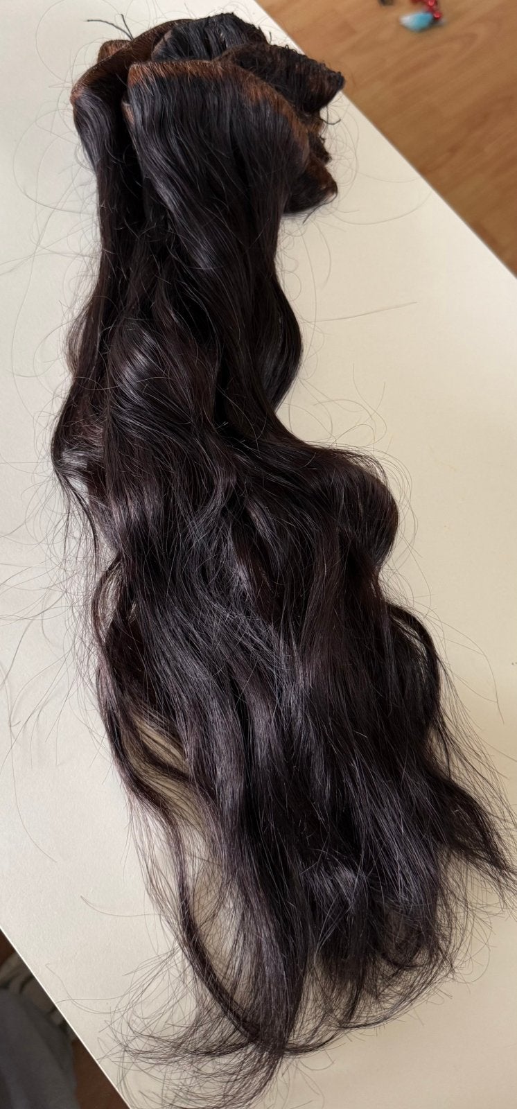 Haarstukken wave te koop 100 % echt haar, Ophalen of Verzenden, Gebruikt, Pruik of Haarverlenging