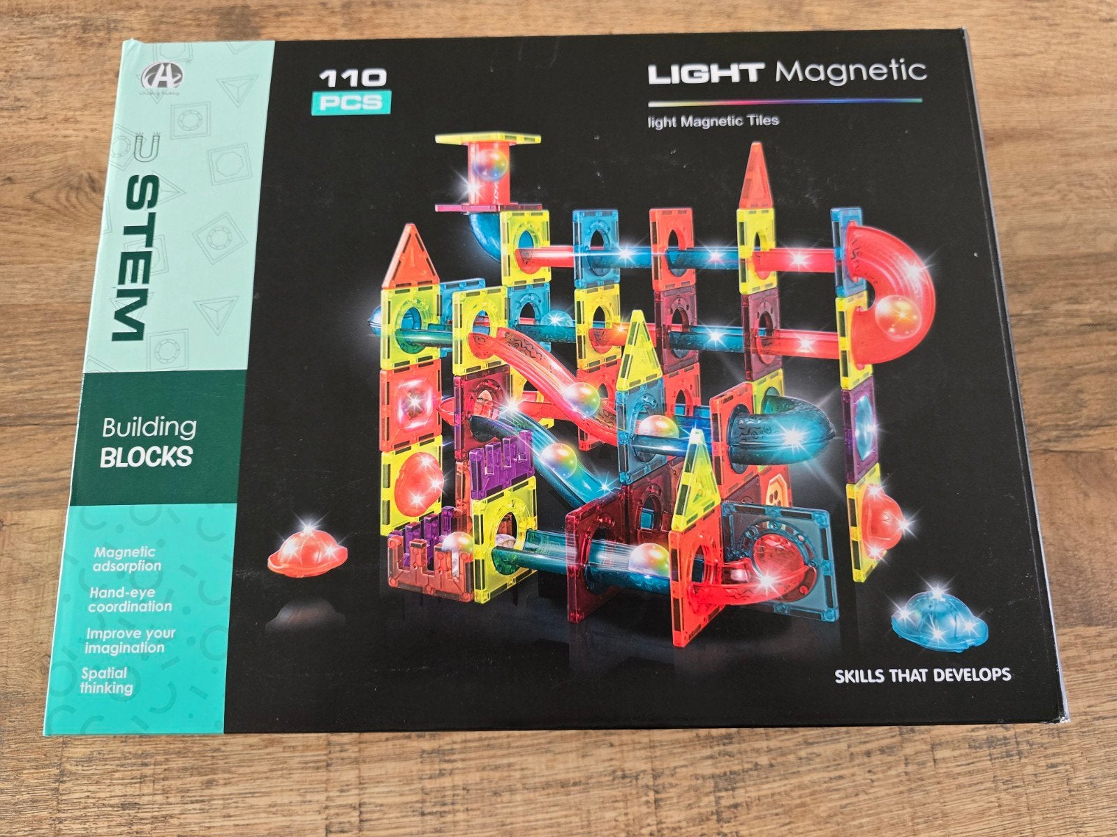 LIGHT Magnetic Bouwblokken - 110 Stuks Speelgoed, Ophalen, Nieuw, Overige merken