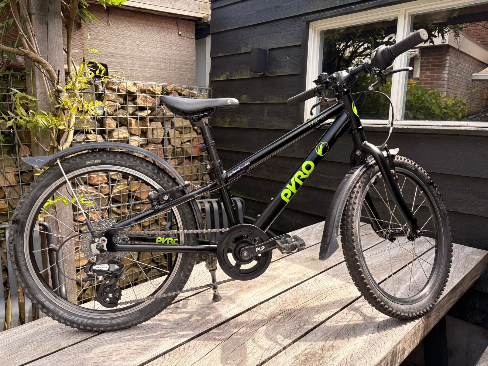 PYRO large Twenty zwart kinderfiets, Fietsen en Brommers, Fietsen | Kinderfietsjes, Ophalen of Verzenden, Gebruikt, Velgrem, Minder dan 16 inch
