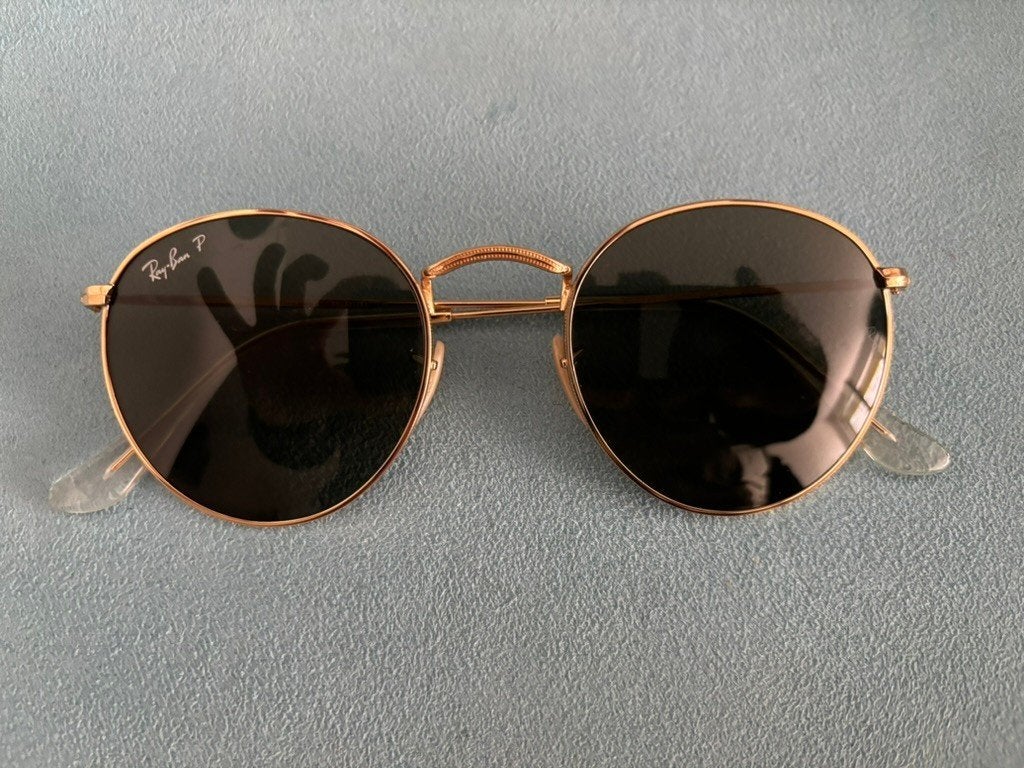 Ray-Ban RB 3447 Round Metal 50-21 Polarised, Zonnebril, Overige kleuren, Ophalen of Verzenden, Zo goed als nieuw