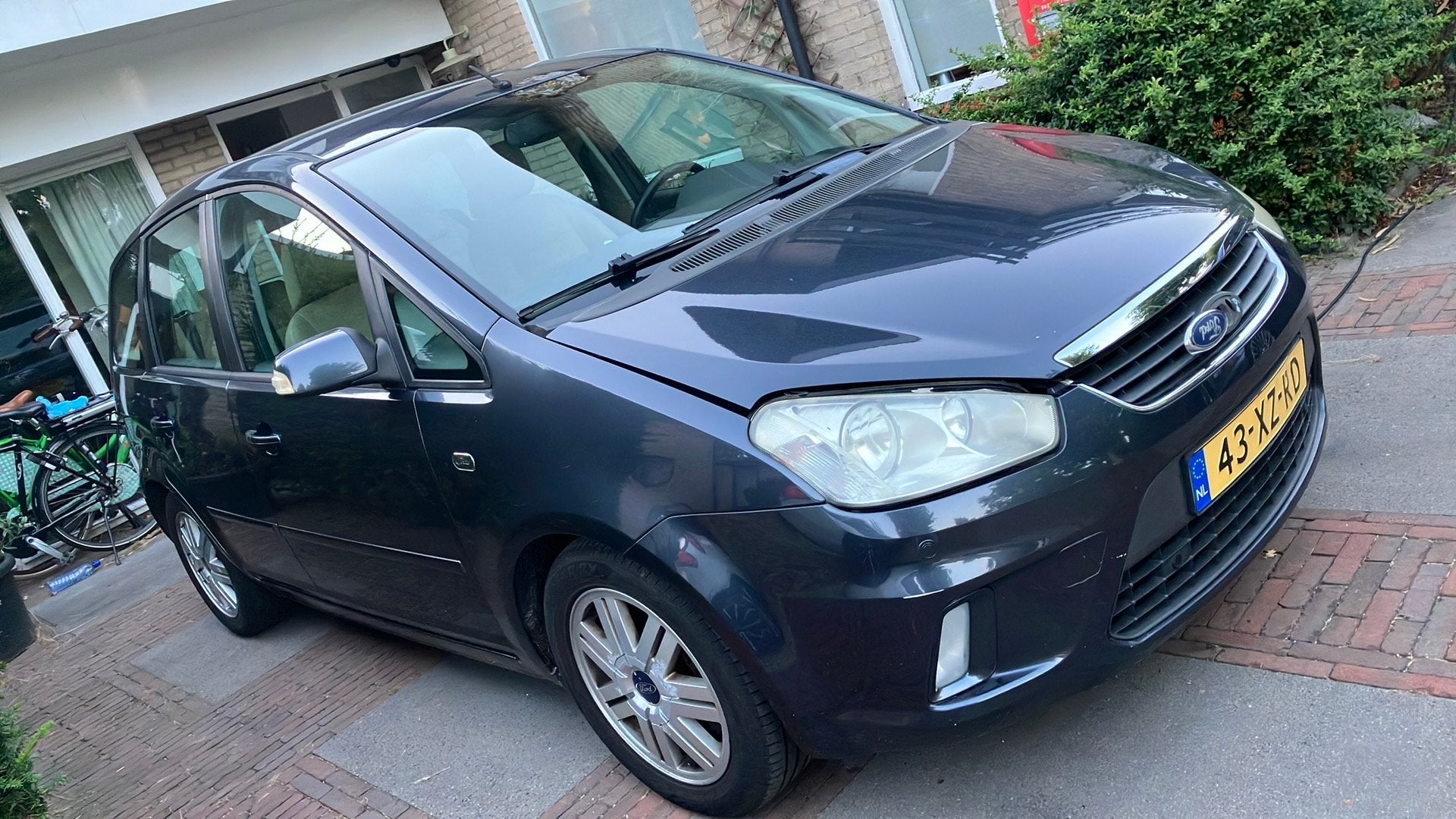 Ford C-Max 2.0 AUT 2007 Sea Grey, Auto's, Beige, 4 cilinders, Blauw, Particulier