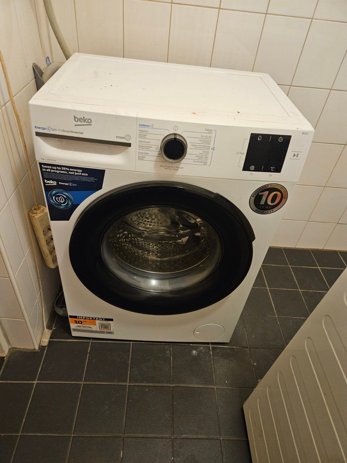 Wasmachine Beko ProSmart Inverter - Ophalen Zeist, Witgoed en Apparatuur, Ophalen, 1200 tot 1600 toeren, Gebruikt, Energieklasse A of zuiniger