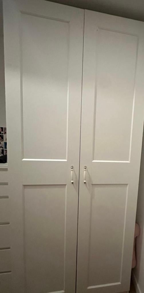 Ikea GRIMO Deuren met scharnieren, wit, 2x 50x229 cm, Ophalen, Overige materialen, 200 cm of meer, 50 tot 100 cm