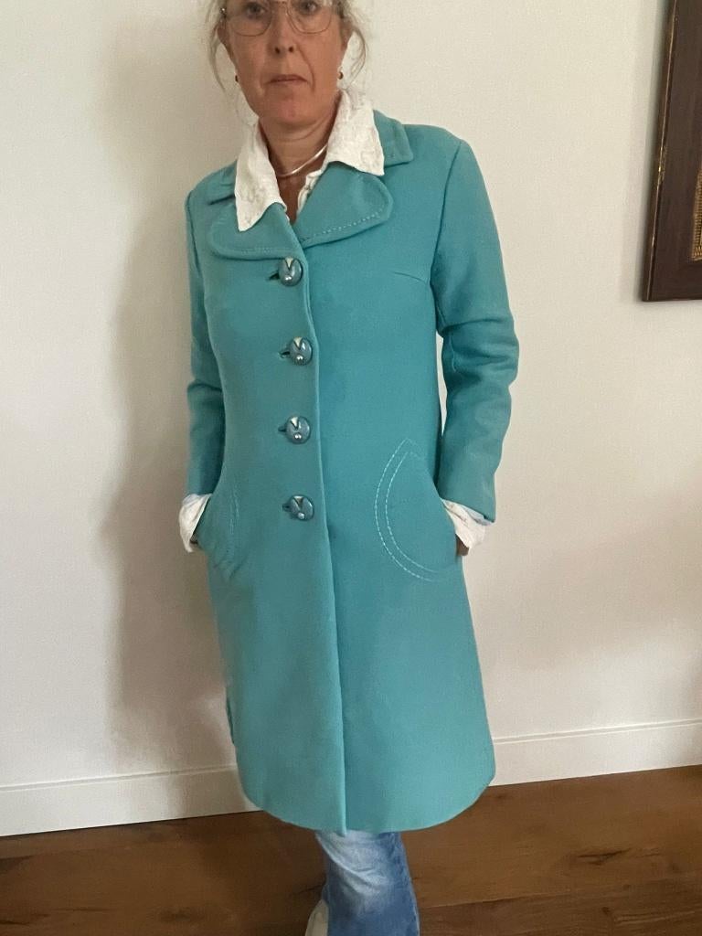dames jas turqoise maat XS, Ophalen, Blauw, Onbekend, Maat 34 (XS) of kleiner