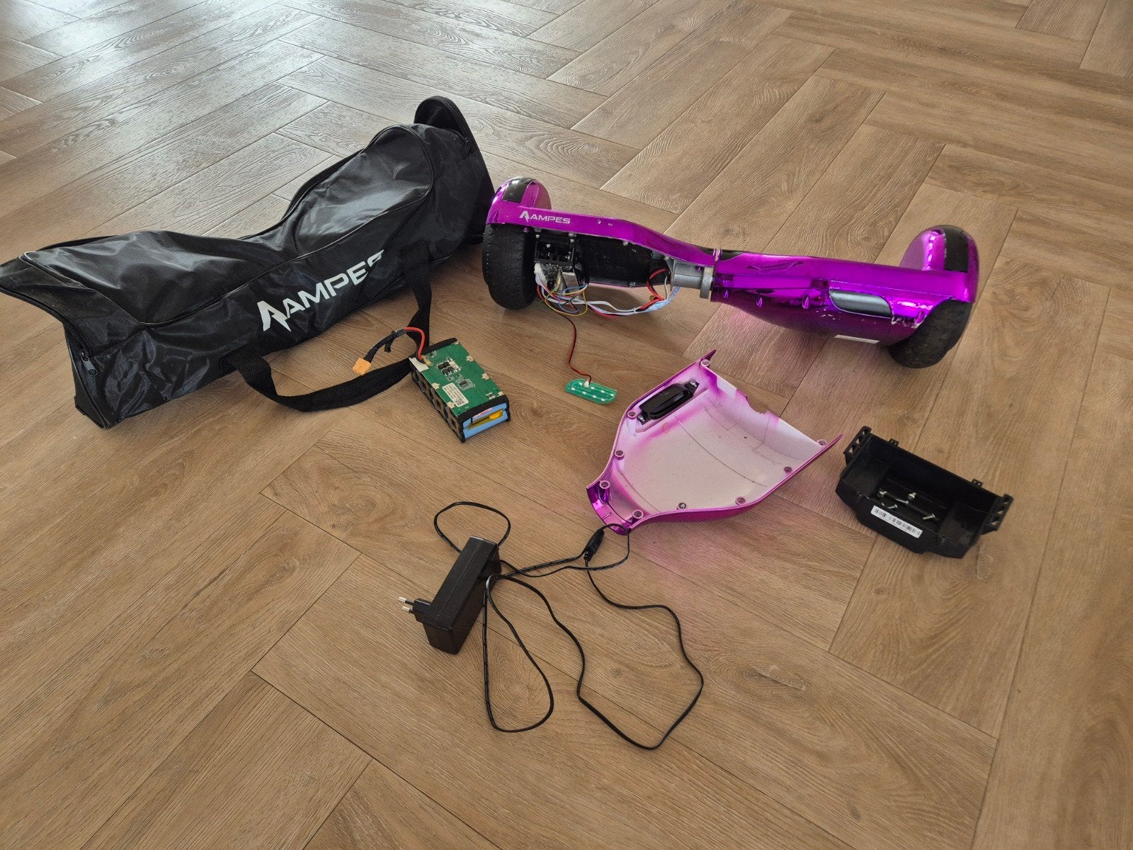 Ampes hoverboard, Ophalen, Gebruikt