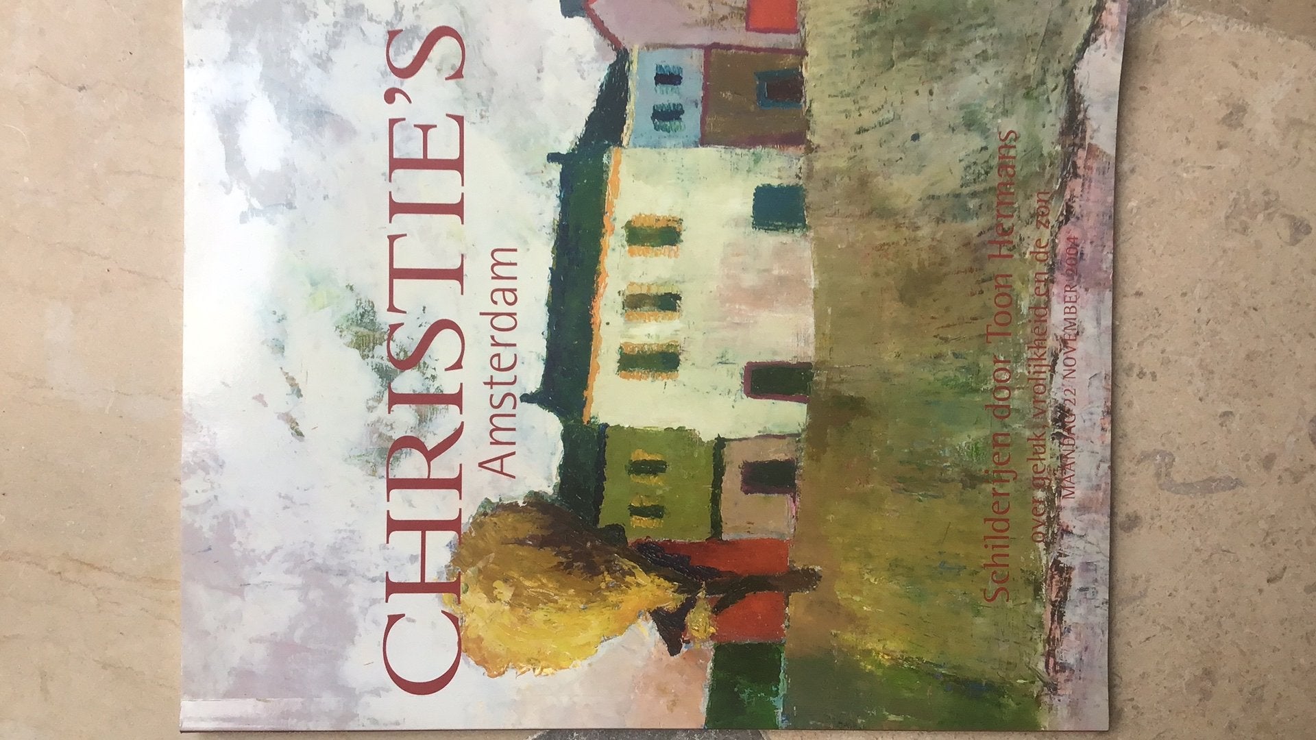 Christie's Amsterdam Catalogus 2004 - Toon Hermans, Boeken, Ophalen of Verzenden, Gelezen, Catalogus