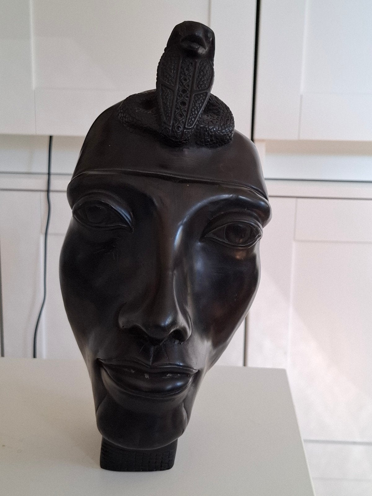 Afrikaans stenen beeld - 29 x 14 cm, Ophalen of Verzenden, Afrika, Steen of Keramiek, Beeld