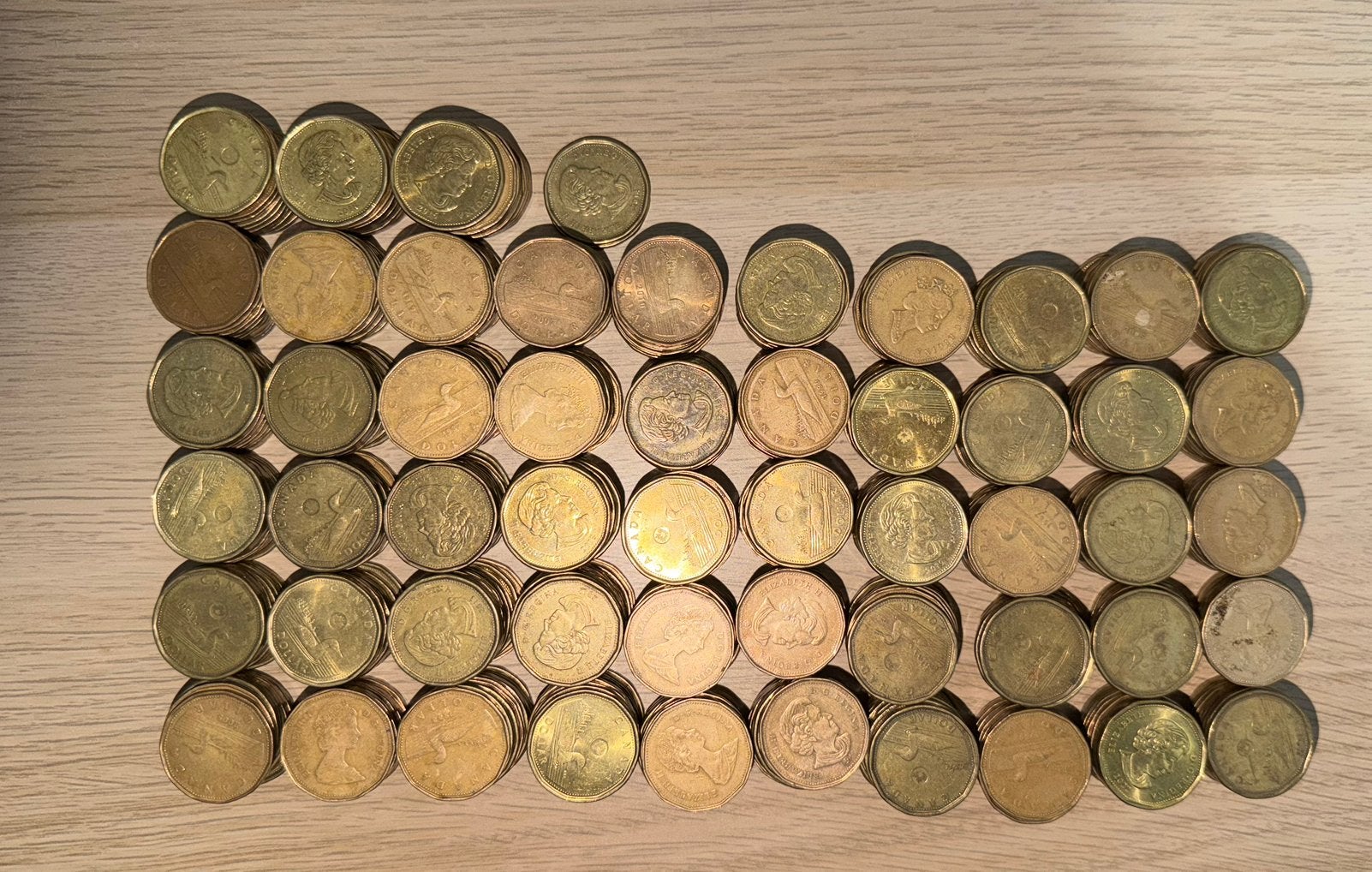 530 Canadese dollar munten, nog bruikbaar 80% koersprijs, Ophalen of Verzenden, Noord-Amerika, Losse munt