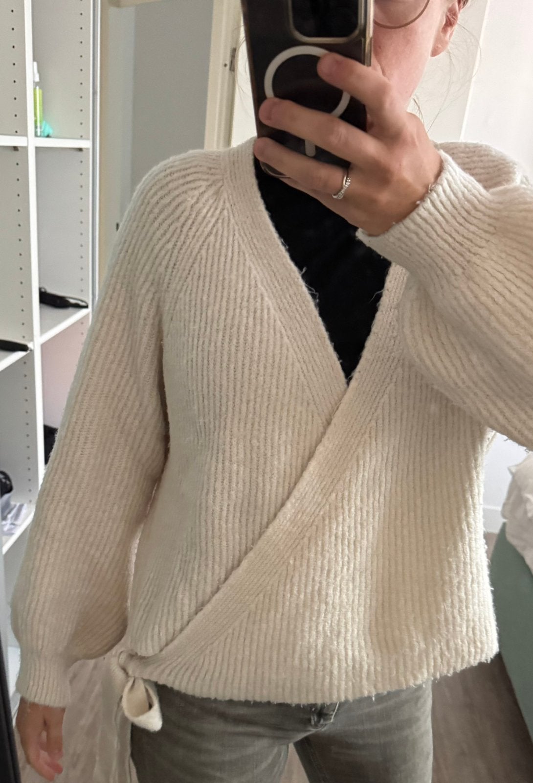 ONLY wikkelvest gebroken wit maat M, Kleding | Dames, Ophalen of Verzenden, Zo goed als nieuw, Maat 38/40 (M), Wit