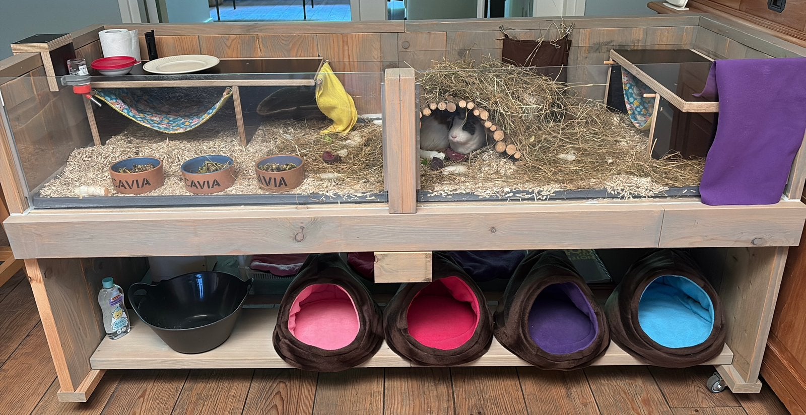 Caviaverblijf, Dieren en Toebehoren, Ophalen, 60 tot 90 cm, Hok, Cavia