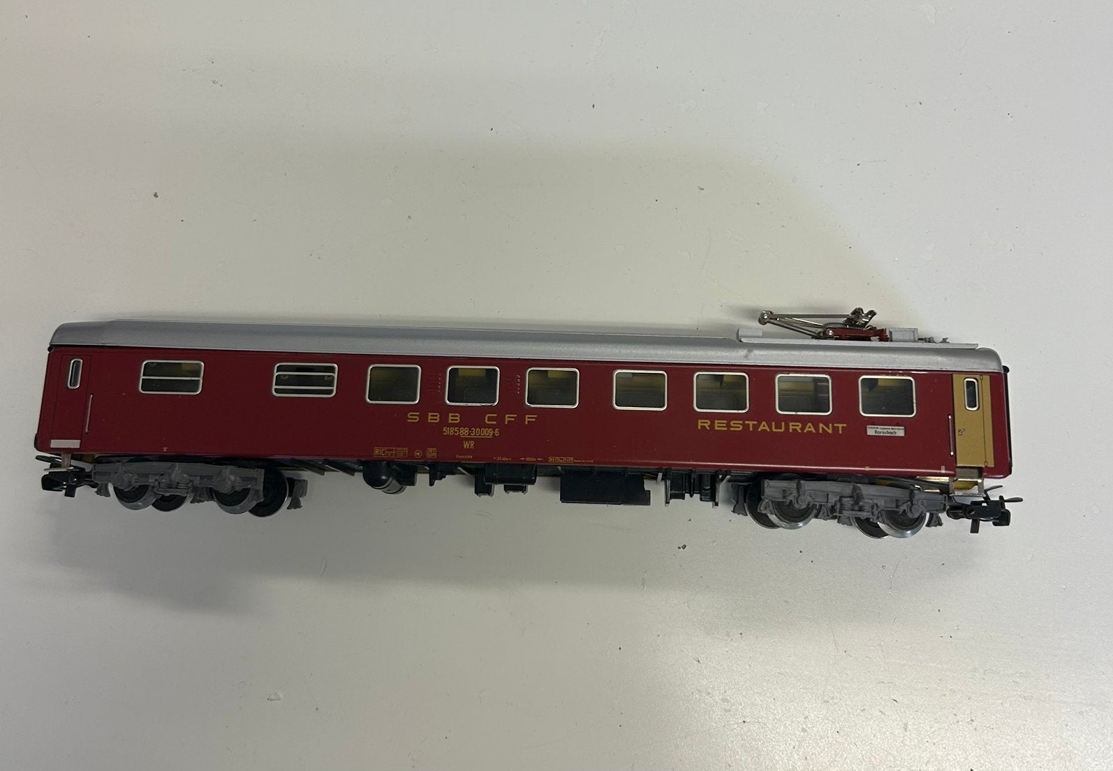 Märklin H0 4068 SBB CFF Restaurantwagon, Verzenden, Zo goed als nieuw, Gelijkstroom, Wagon