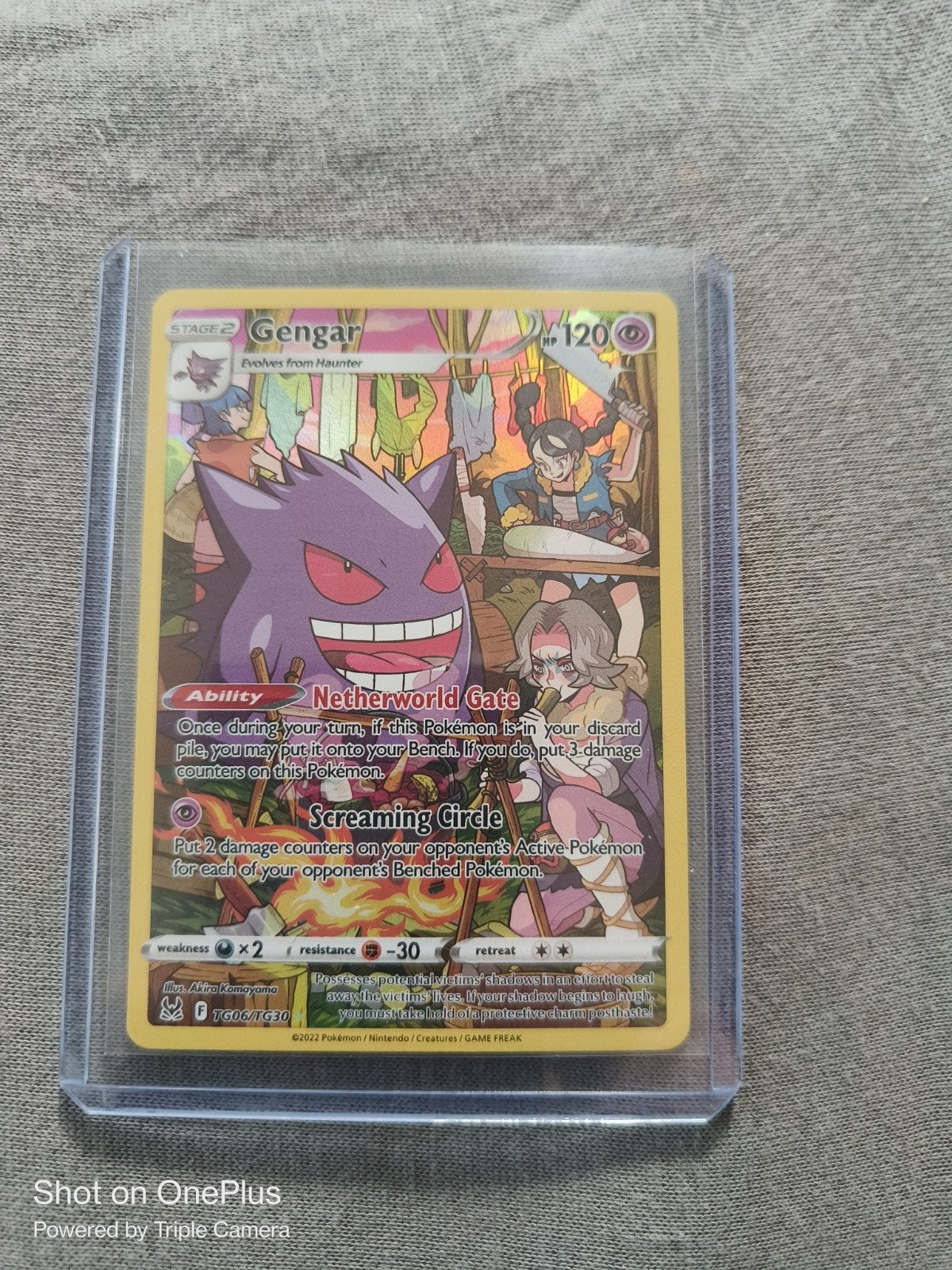 Gengar Pokémon kaart - Lost Origin Trainer Gallery TG06/TG30, Ophalen of Verzenden, Zo goed als nieuw, Losse kaart
